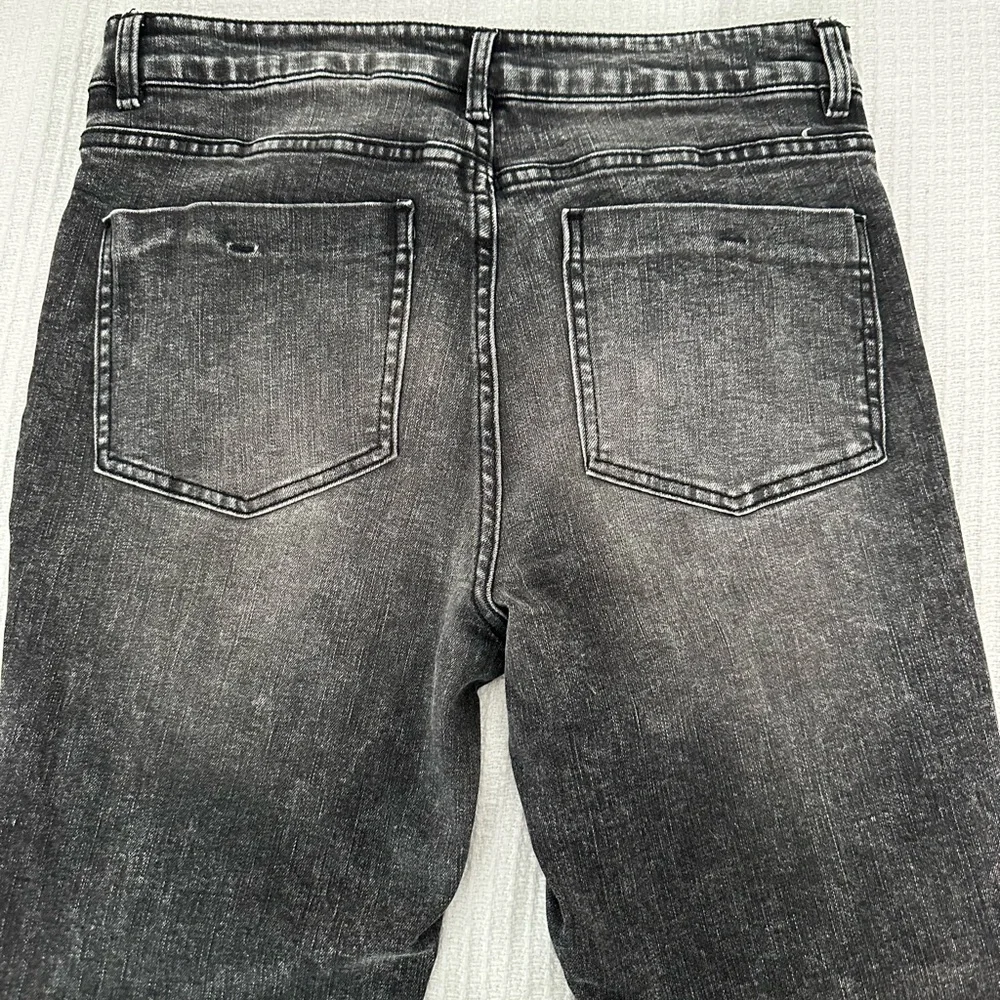 OAT New York Black Straight Leg Jeans with Contrasting Stitching - Picture 5 of 10